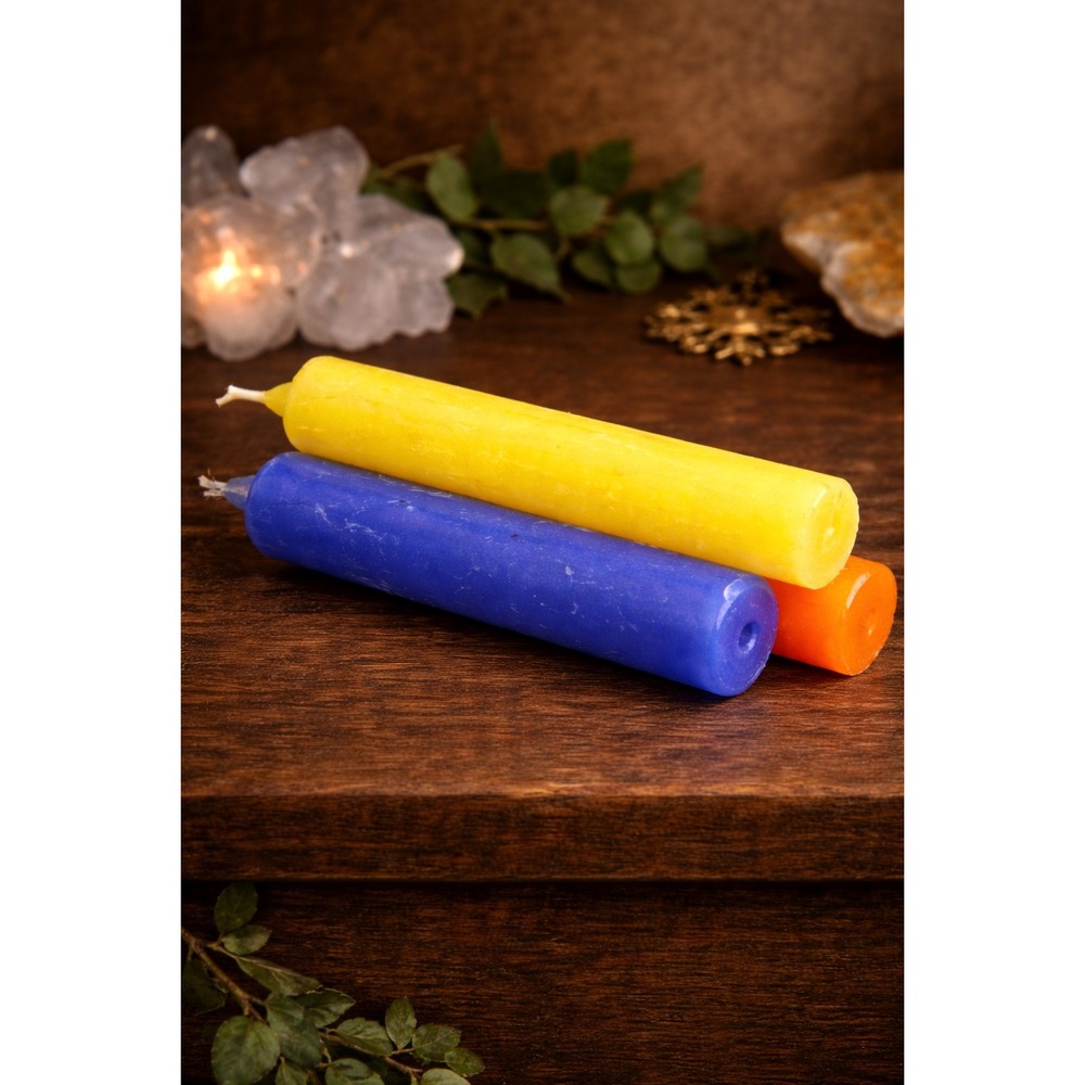 Solar Joy & Renewal Spell Candles Motivation Fresh Energy Apothecary Ritual BOHO